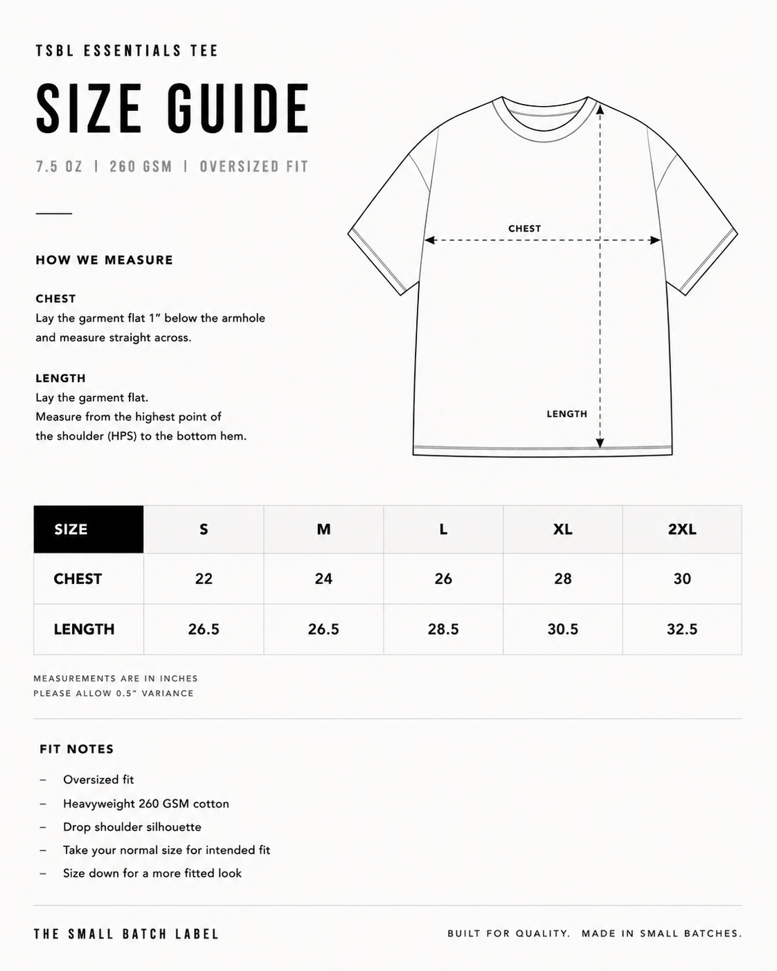TSBL Essential Oversized Tee