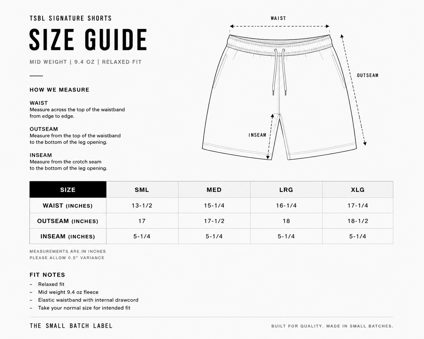 TSBL Signature Short